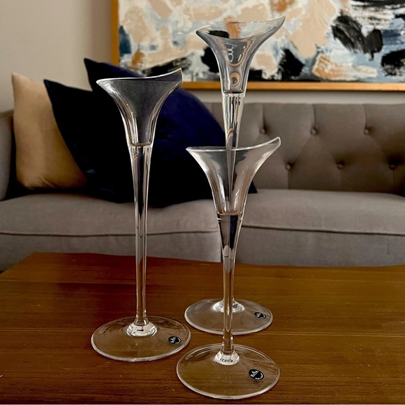 Rosenthal set of three taper candleholders NEW - Picture 1 of 5